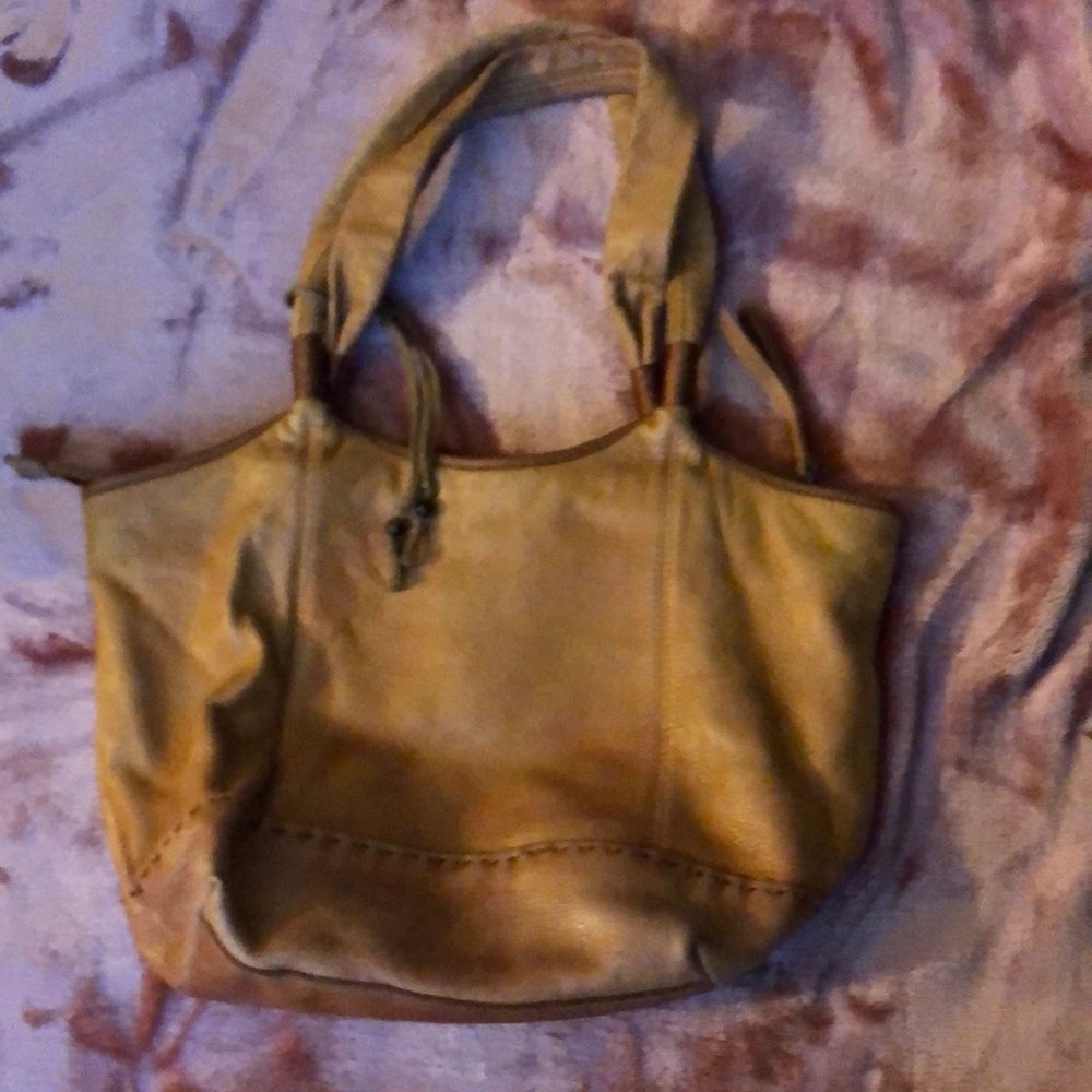 The Sak tan leather bag